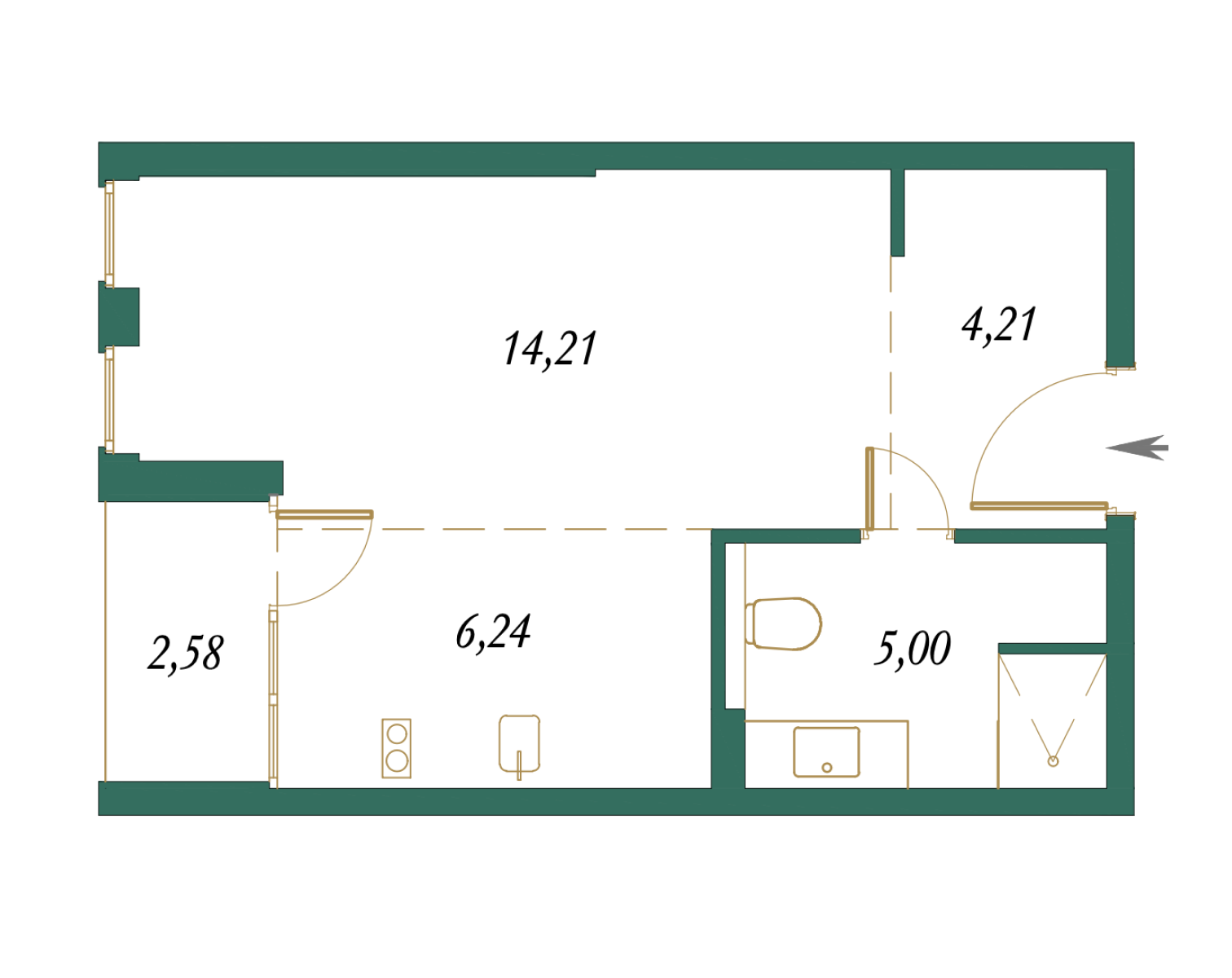 Apartment 1-4